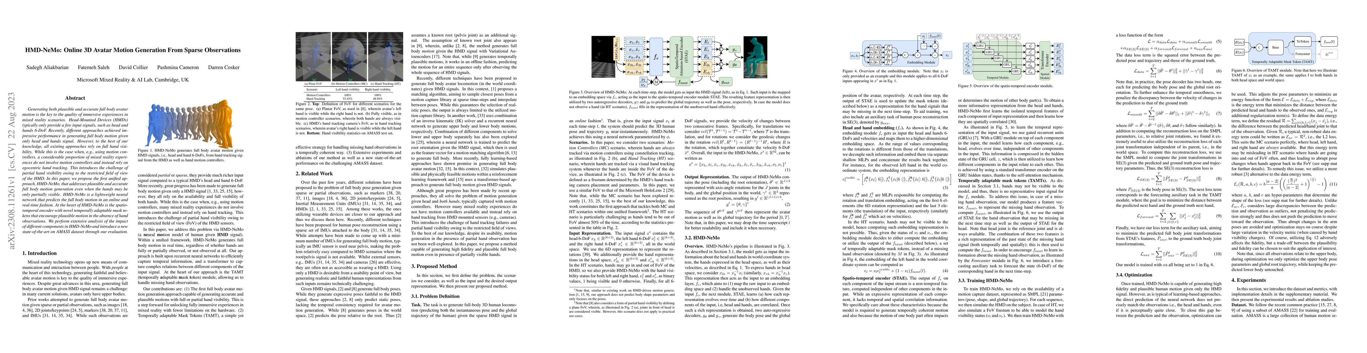Thumbnail for HMD-NeMo: Online 3D Avatar Motion Generation From Sparse Observations