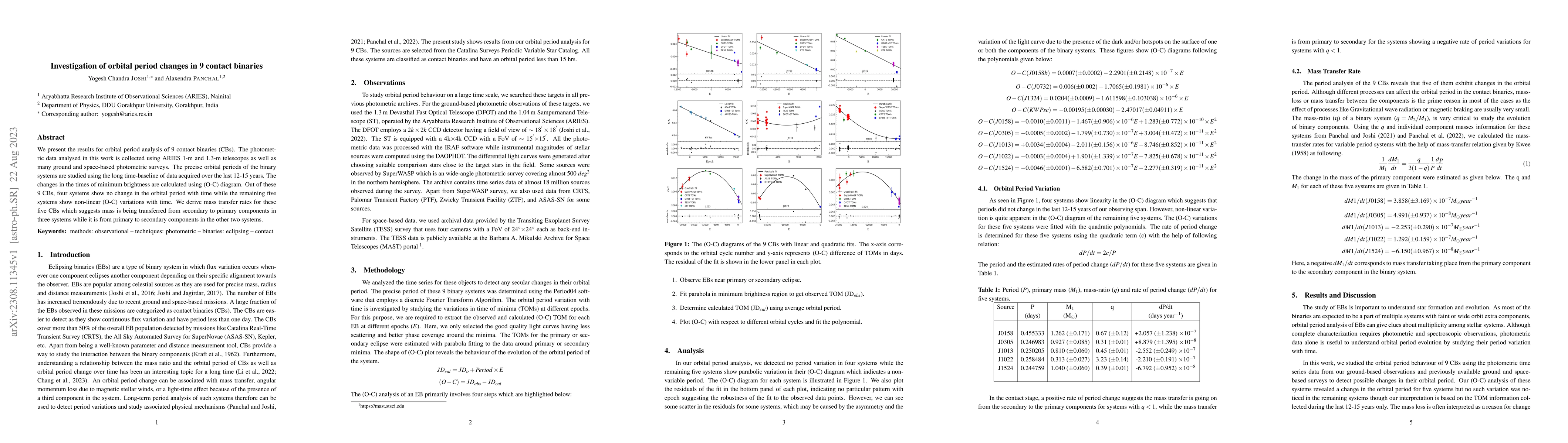 Thumbnail for Investigation of orbital period changes in 9 contact binaries