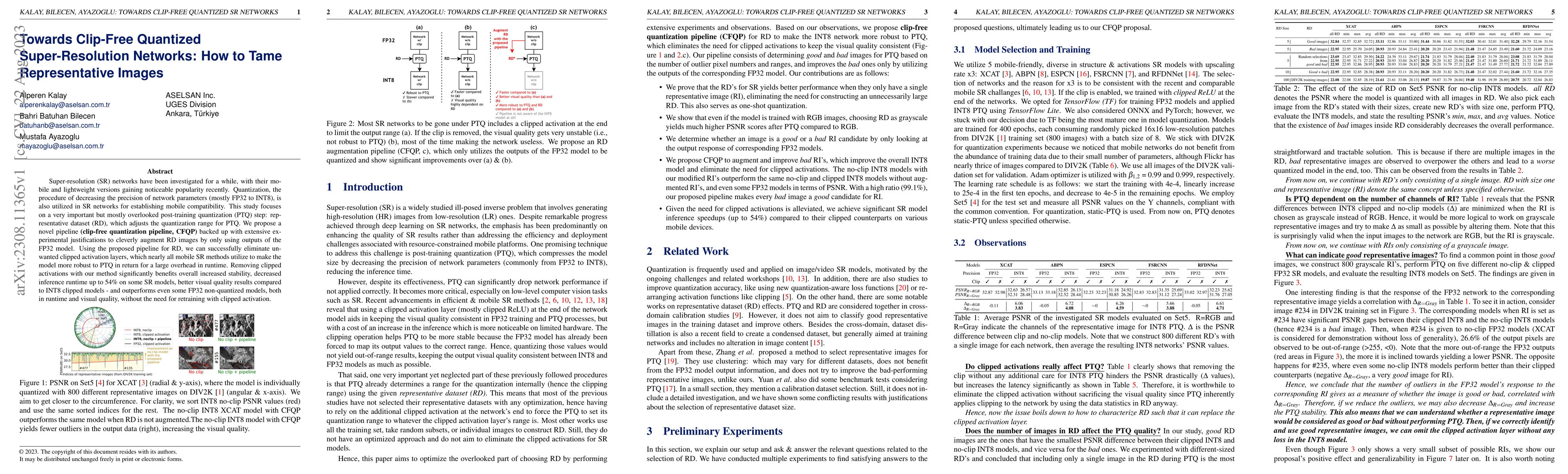 Thumbnail for Towards Clip-Free Quantized Super-Resolution Networks: How to Tame
  Representative Images