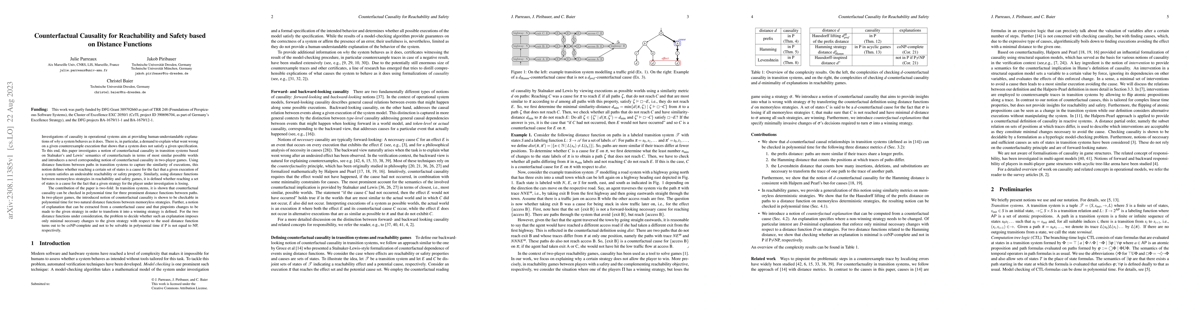 Thumbnail for Counterfactual Causality for Reachability and Safety based on Distance
  Functions