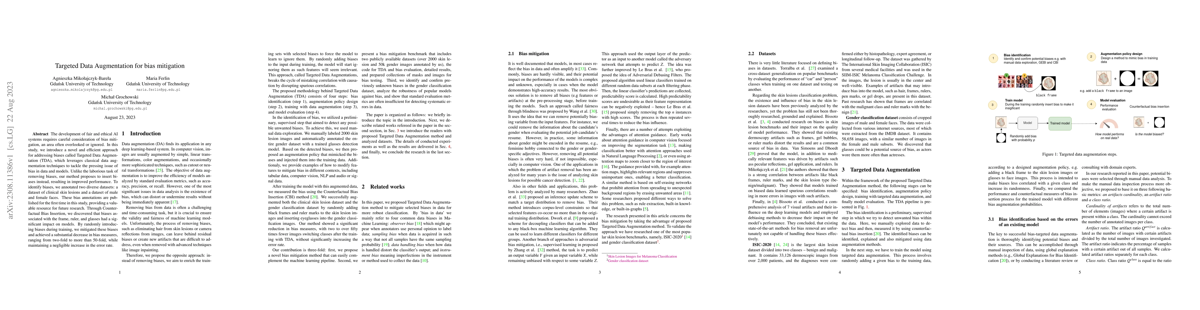 Thumbnail for Targeted Data Augmentation for bias mitigation