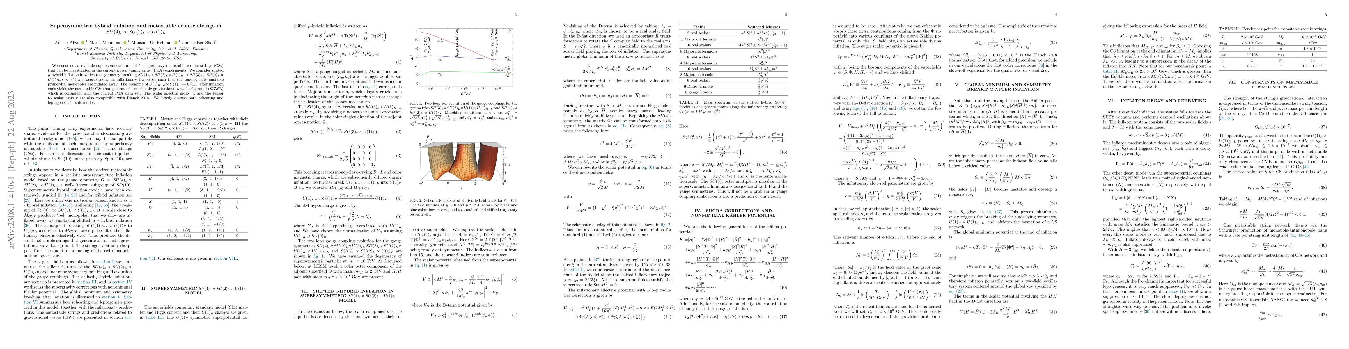 Thumbnail for Supersymmetric hybrid inflation and metastable cosmic strings in
  $SU(4)_c \times SU(2)_L \times U(1)_R$