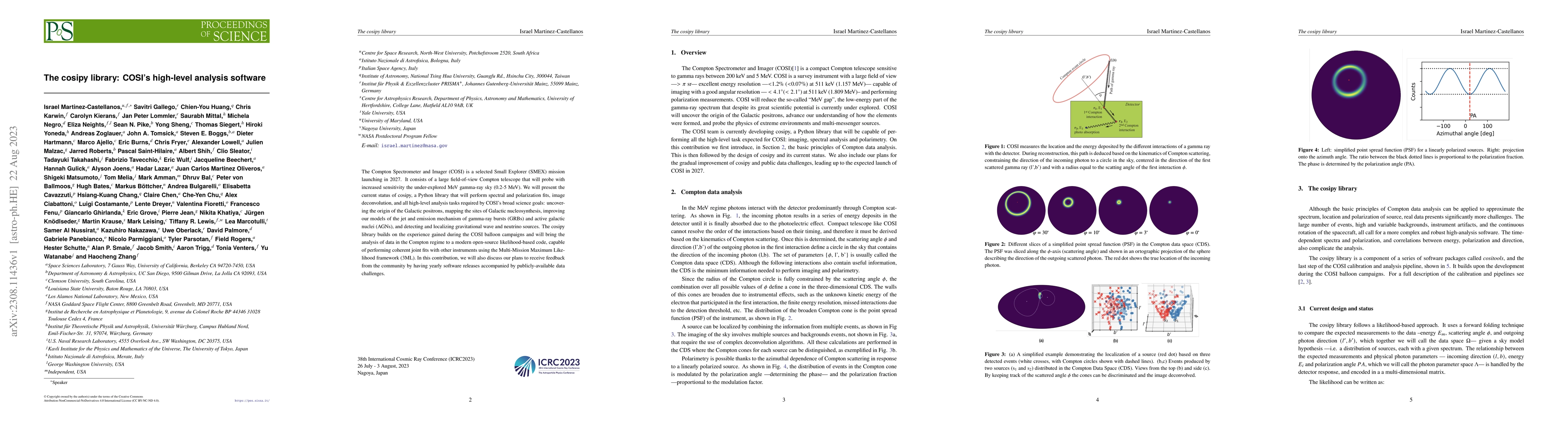 Thumbnail for The cosipy library: COSI's high-level analysis software