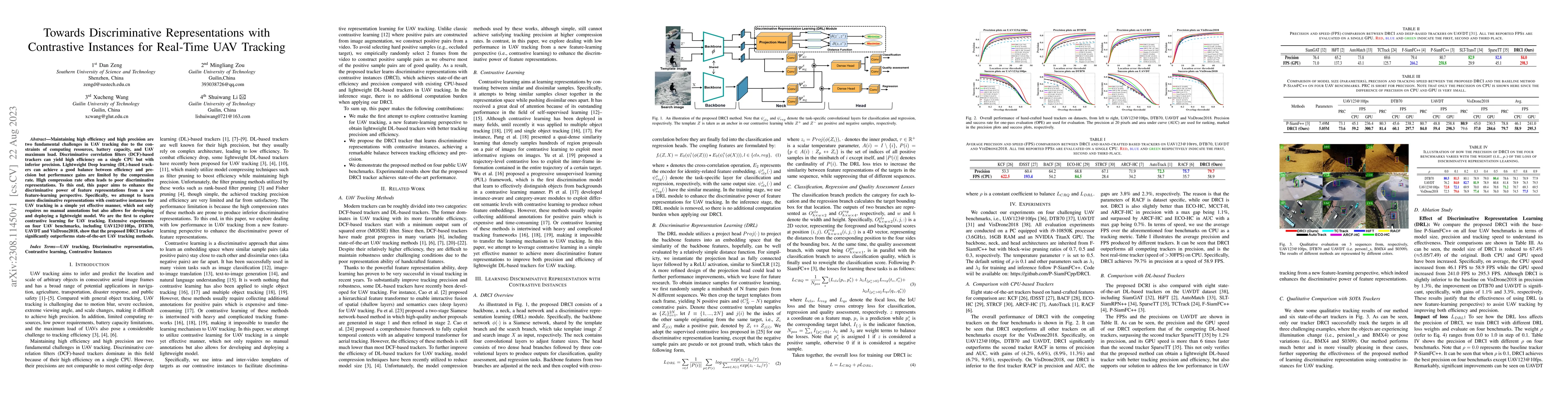 Thumbnail for Towards Discriminative Representations with Contrastive Instances for
  Real-Time UAV Tracking