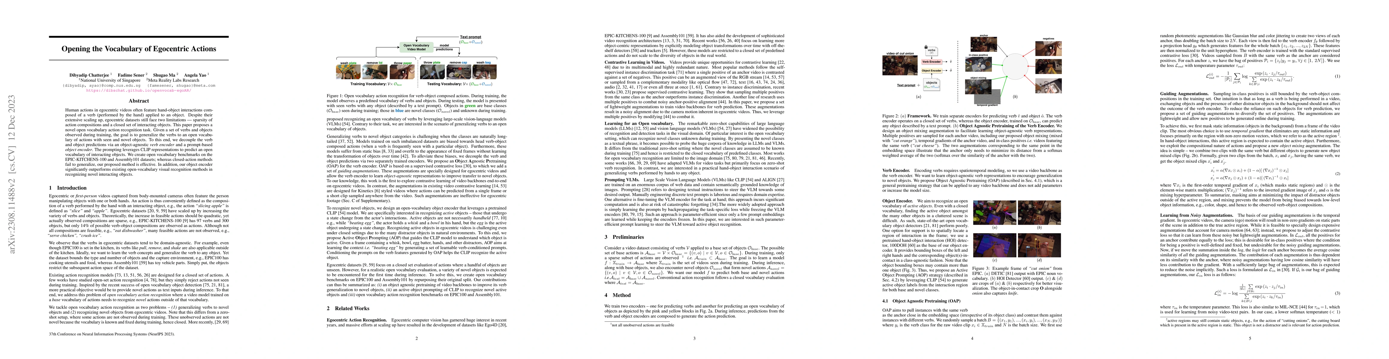 Thumbnail for Opening the Vocabulary of Egocentric Actions
