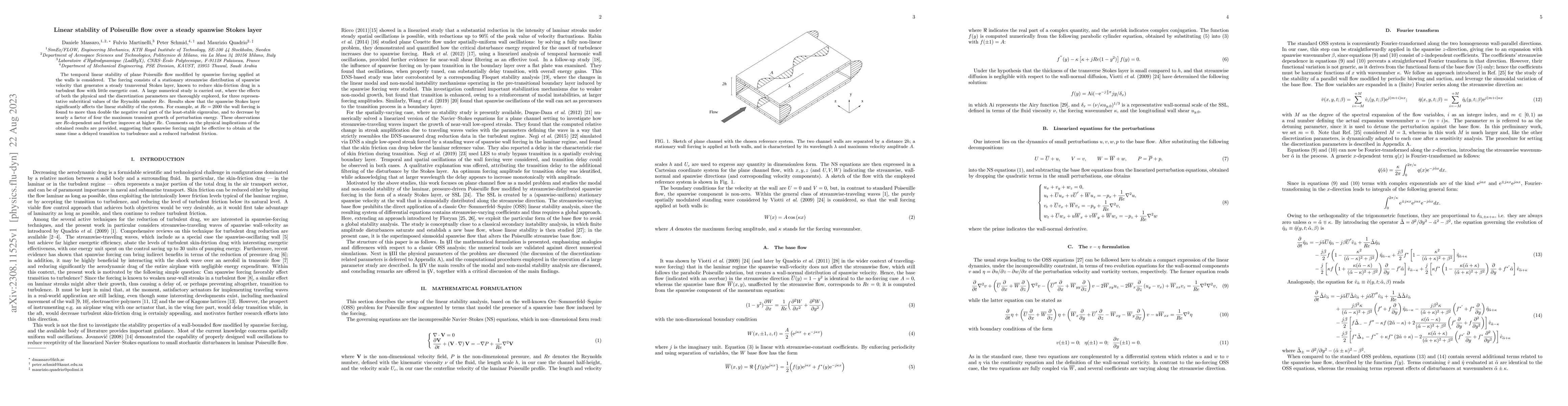 Thumbnail for Linear stability of Poiseuille flow over a steady spanwise Stokes layer