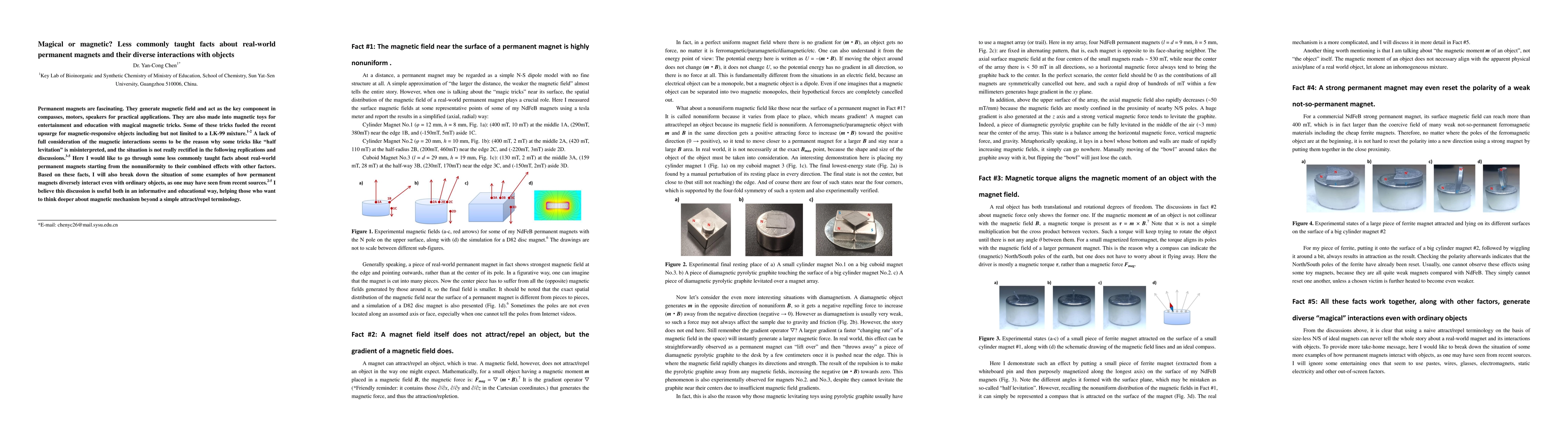 Thumbnail for Magical or magnetic? Less commonly taught facts about real-world
  permanent magnets and their diverse interactions with objects