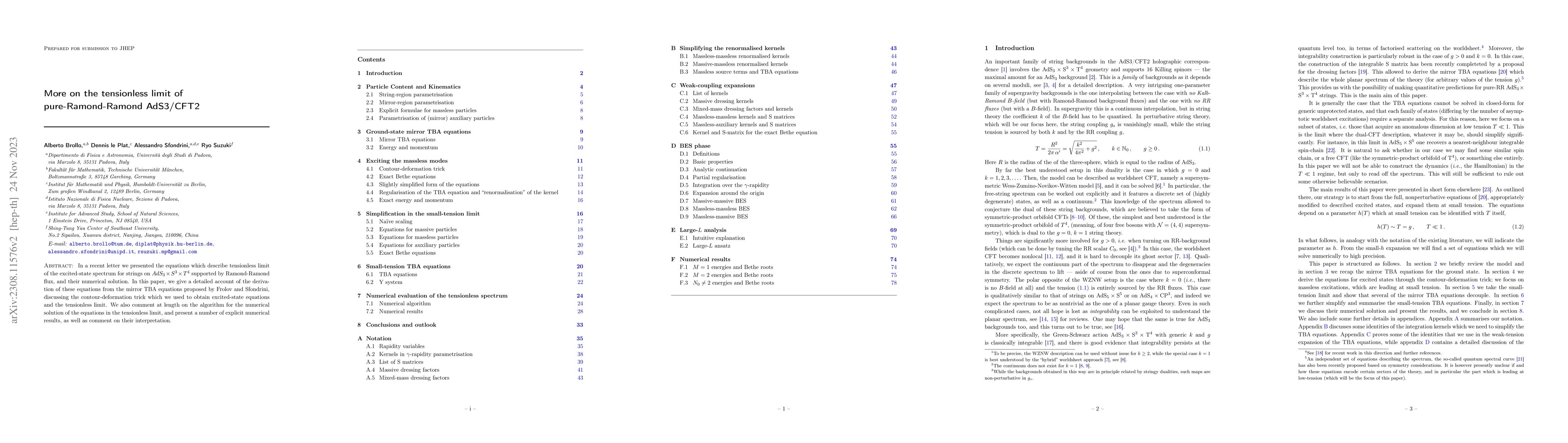Thumbnail for More on the tensionless limit of pure-Ramond-Ramond AdS3/CFT2