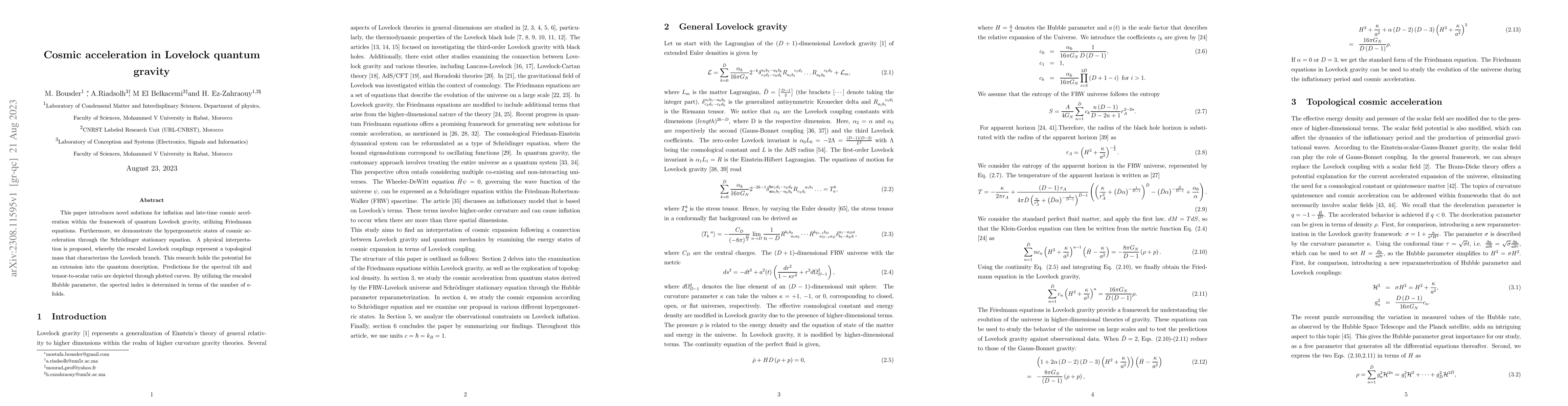 Thumbnail for Cosmic acceleration in Lovelock quantum gravity