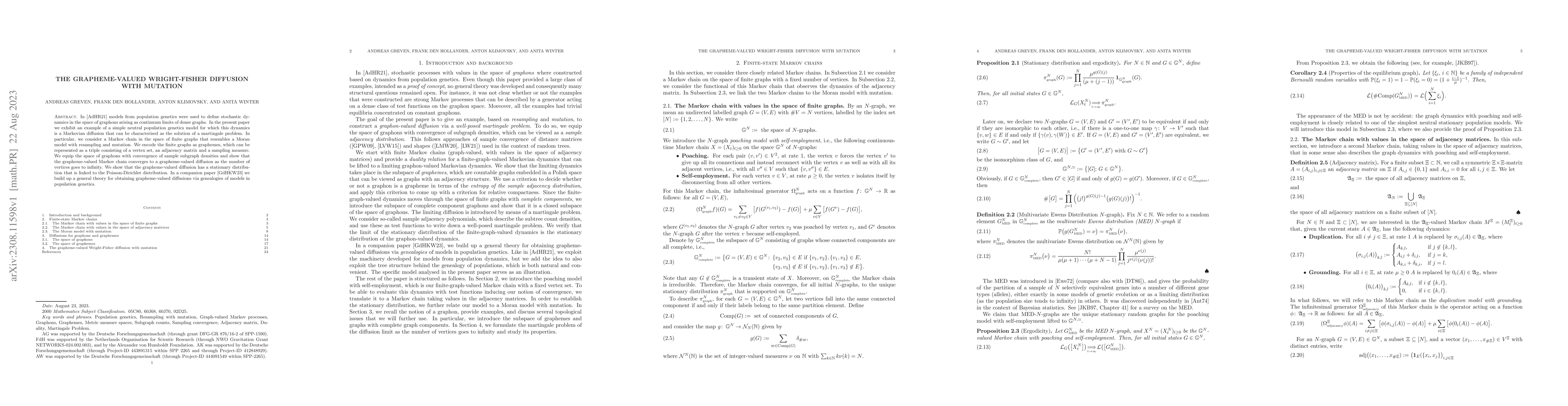 Thumbnail for The grapheme-valued Wright-Fisher diffusion with mutation