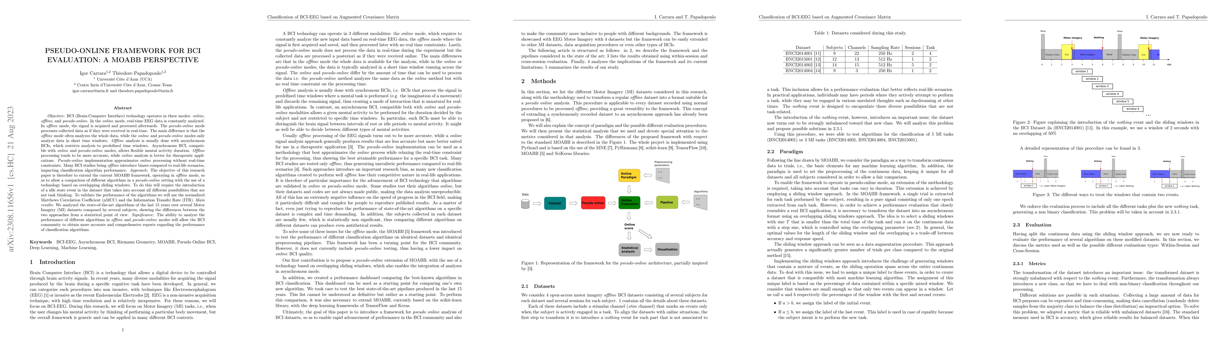 Thumbnail for Pseudo-online framework for BCI evaluation: A MOABB perspective