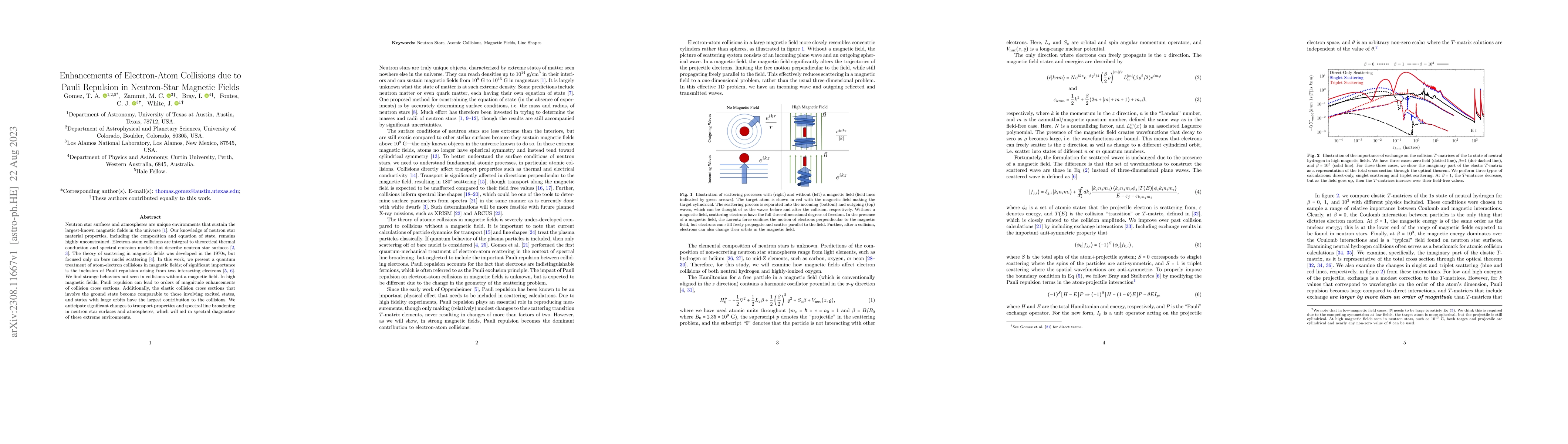 Thumbnail for Enhancements of Electron-Atom Collisions due to Pauli Repulsion in
  Neutron-Star Magnetic Fields