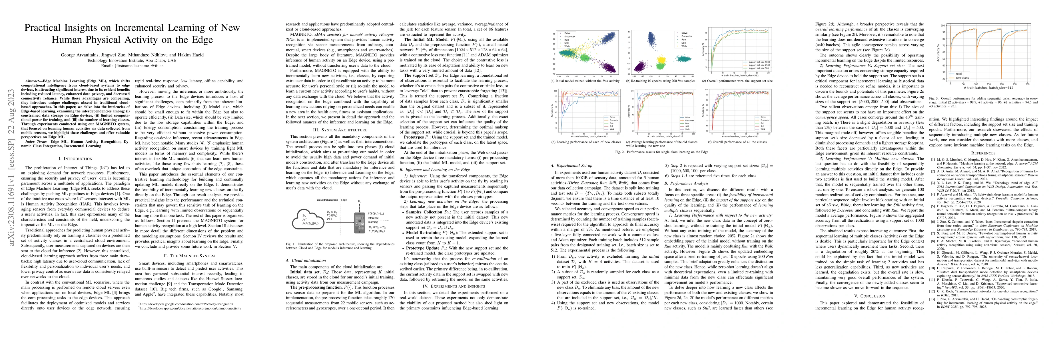 Thumbnail for Practical Insights on Incremental Learning of New Human Physical
  Activity on the Edge
