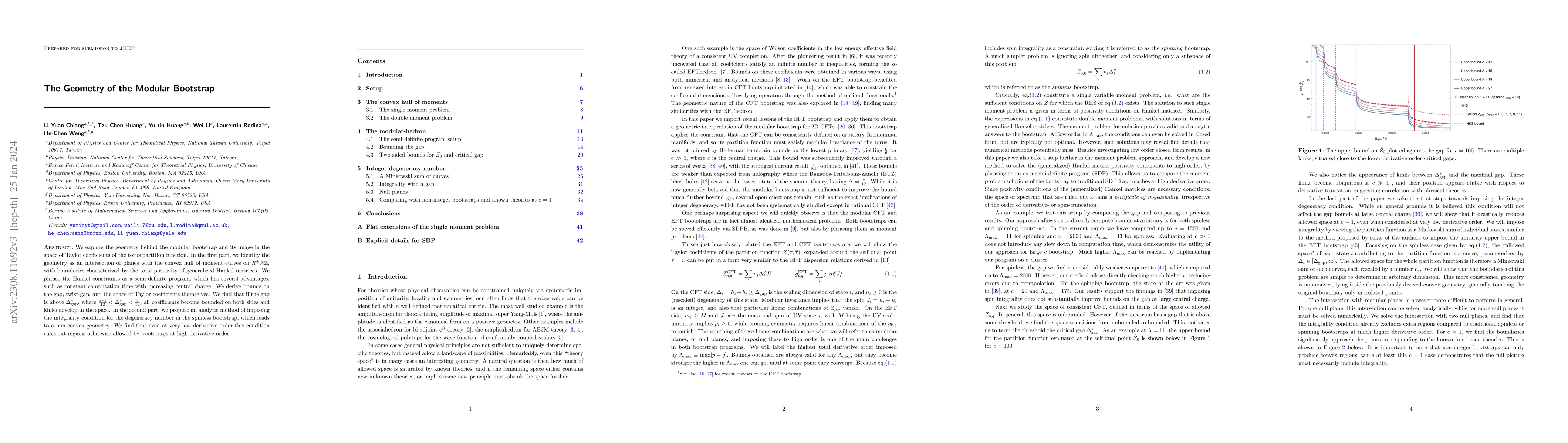 Thumbnail for The Geometry of the Modular Bootstrap
