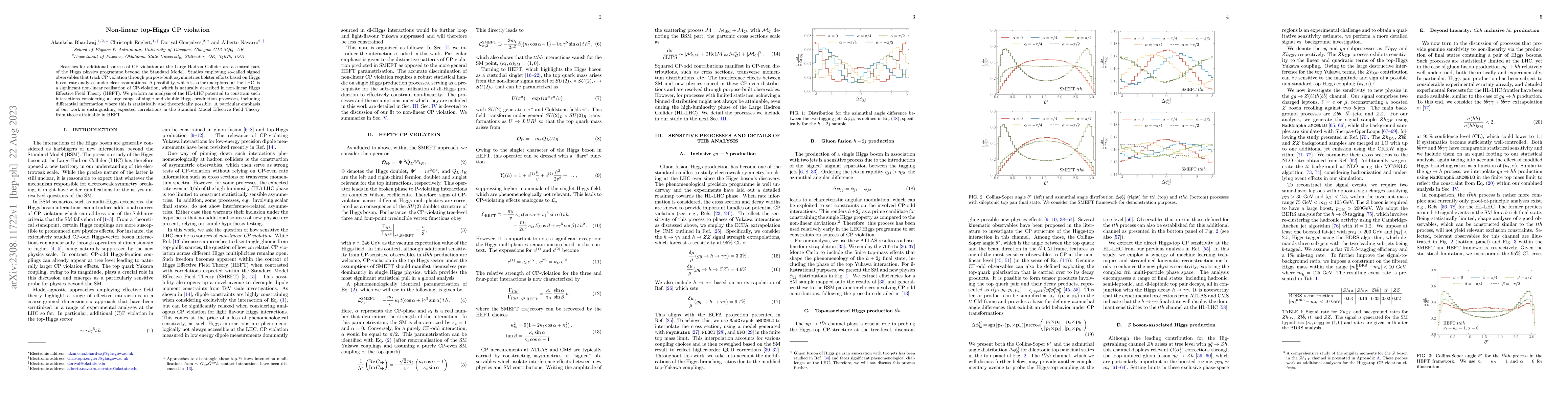 Thumbnail for Non-linear top-Higgs CP violation