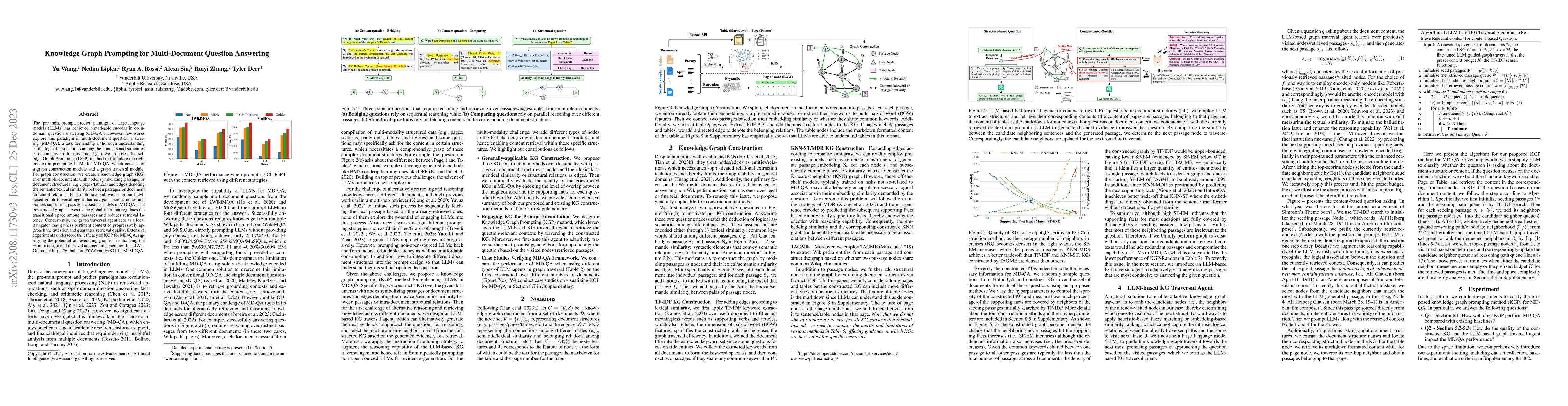Thumbnail for Knowledge Graph Prompting for Multi-Document Question Answering