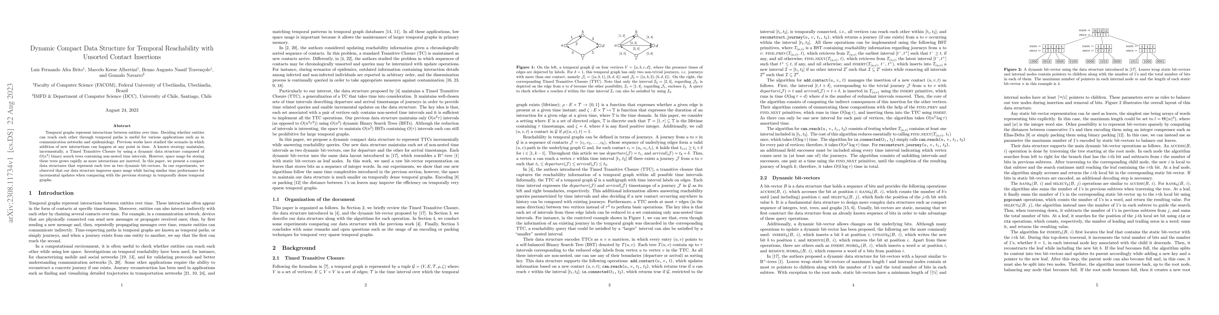 Thumbnail for Dynamic Compact Data Structure for Temporal Reachability with Unsorted
  Contact Insertions