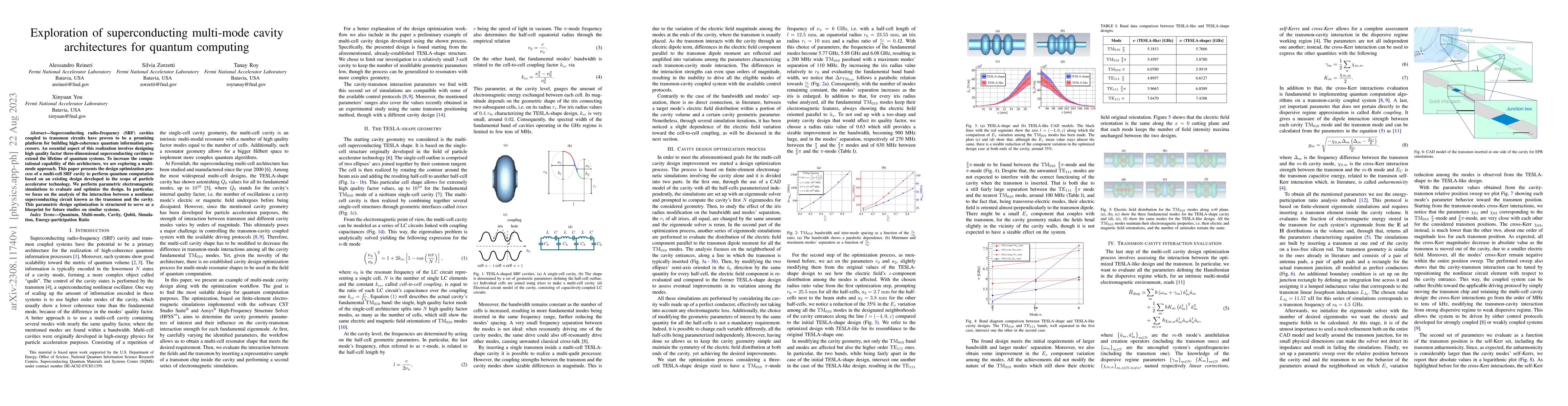 Thumbnail for Exploration of superconducting multi-mode cavity architectures for
  quantum computing
