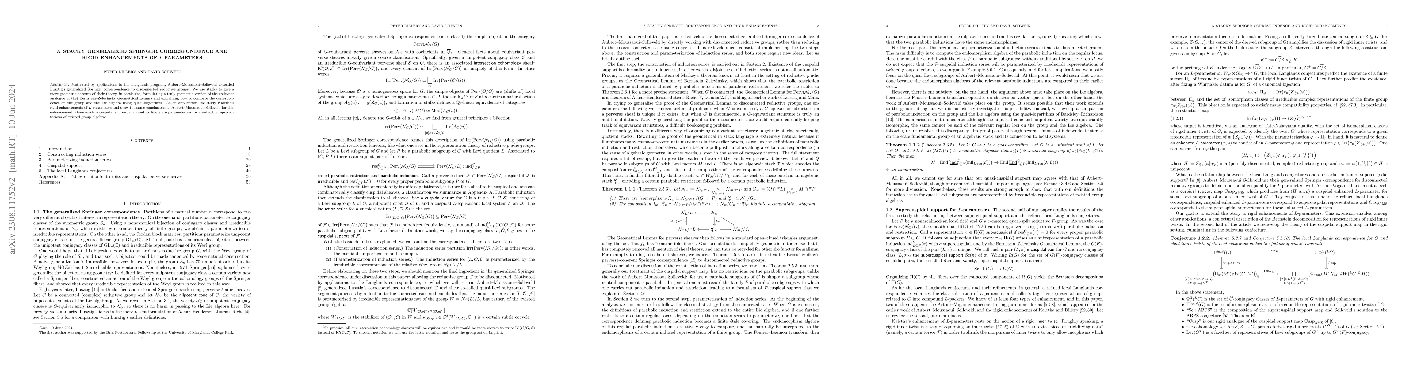 Thumbnail for A stacky generalized Springer correspondence and rigid enhancements of
  L-parameters