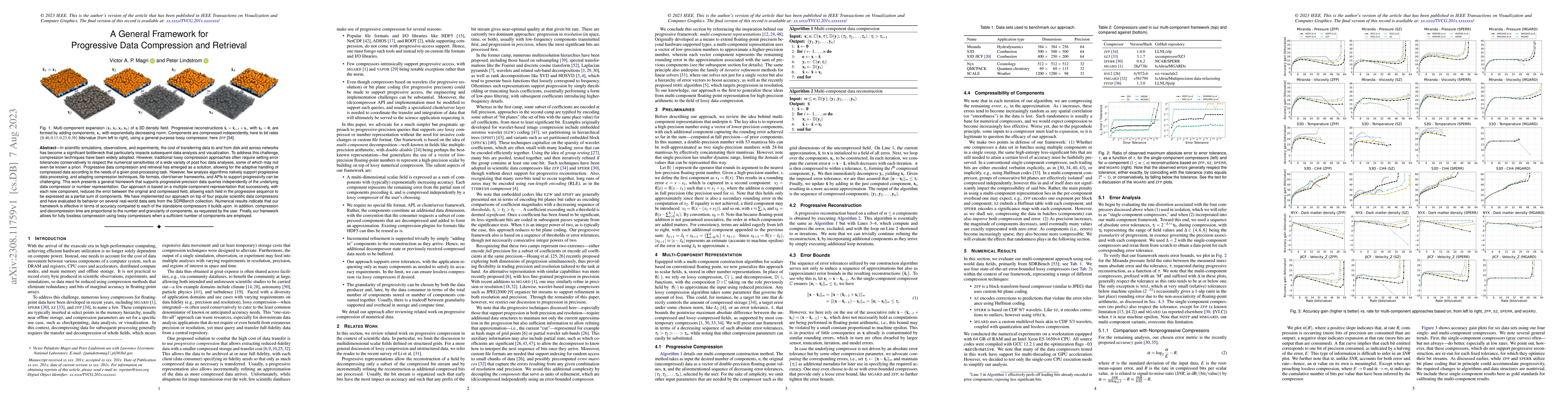 Thumbnail for A General Framework for Progressive Data Compression and Retrieval