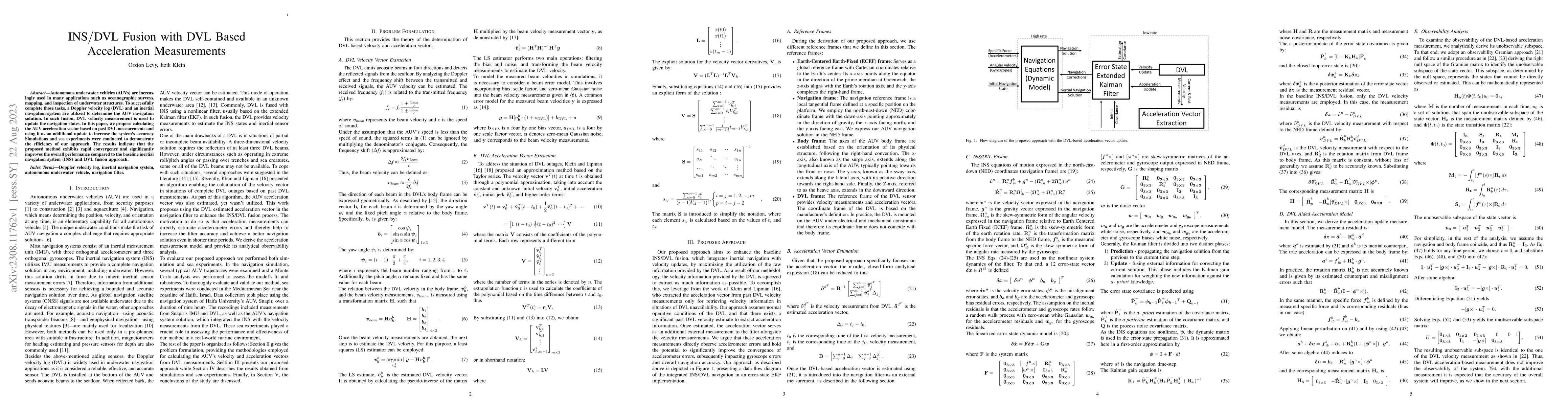 Thumbnail for INS/DVL Fusion with DVL Based Acceleration Measurements