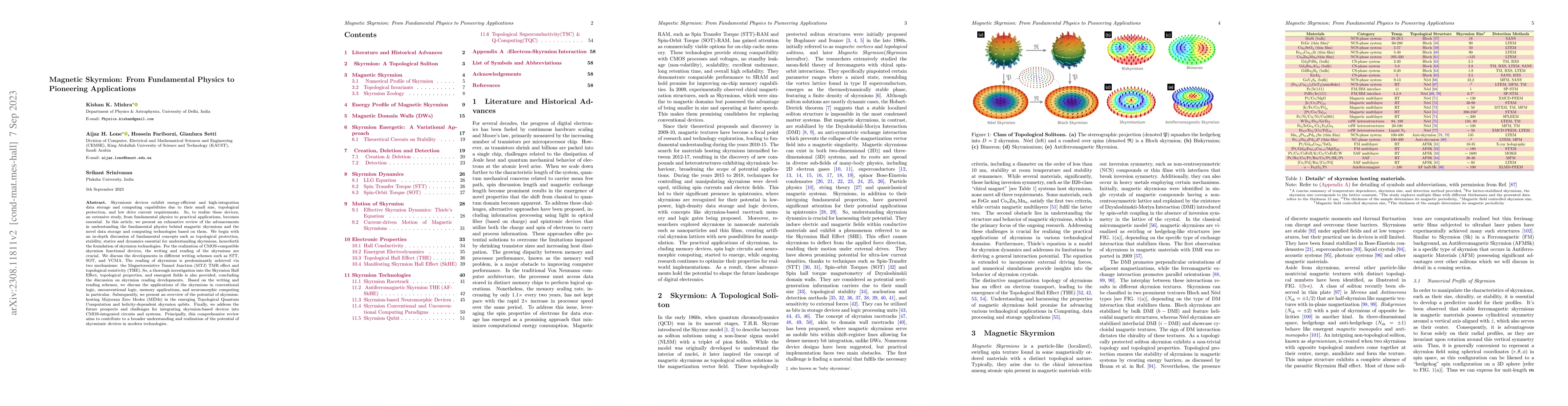 Thumbnail for Magnetic Skyrmion: From Fundamental Physics to Pioneering Applications