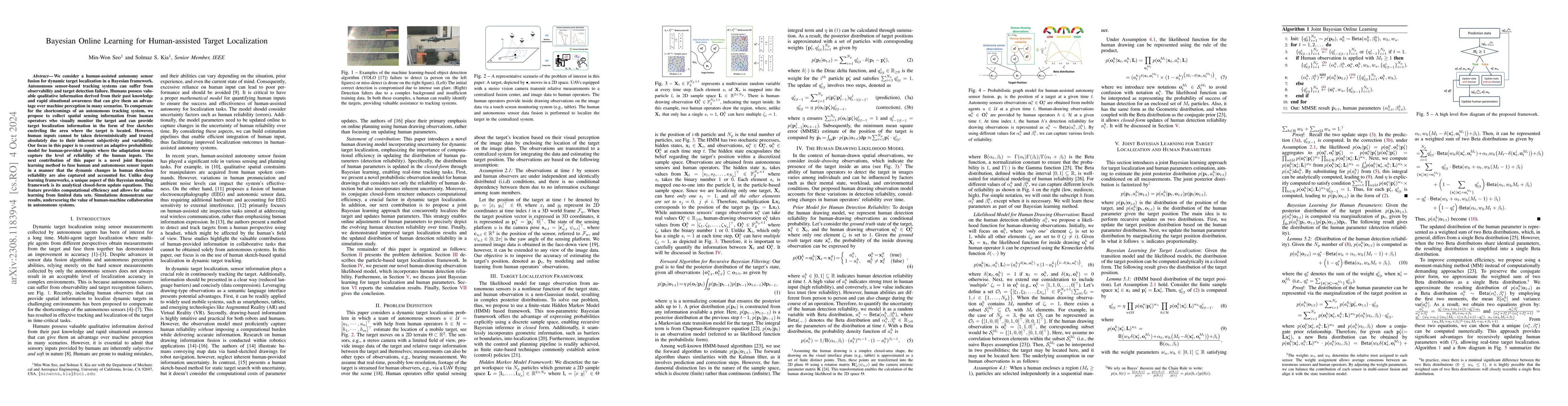 Thumbnail for Bayesian Online Learning for Human-assisted Target Localization