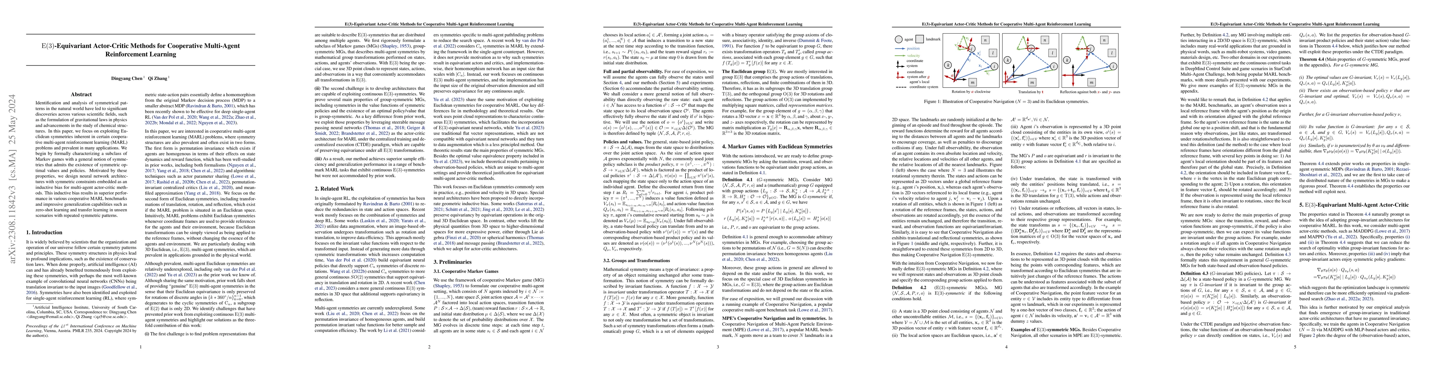 Thumbnail for ${\rm E}(3)$-Equivariant Actor-Critic Methods for Cooperative
  Multi-Agent Reinforcement Learning