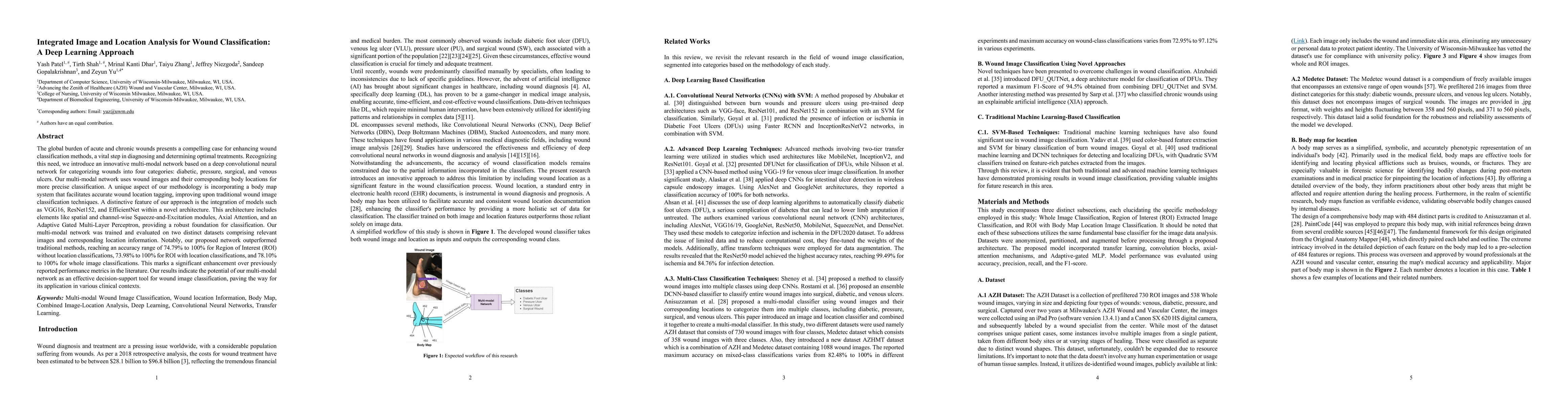 Thumbnail for Integrated Image and Location Analysis for Wound Classification: A Deep
  Learning Approach