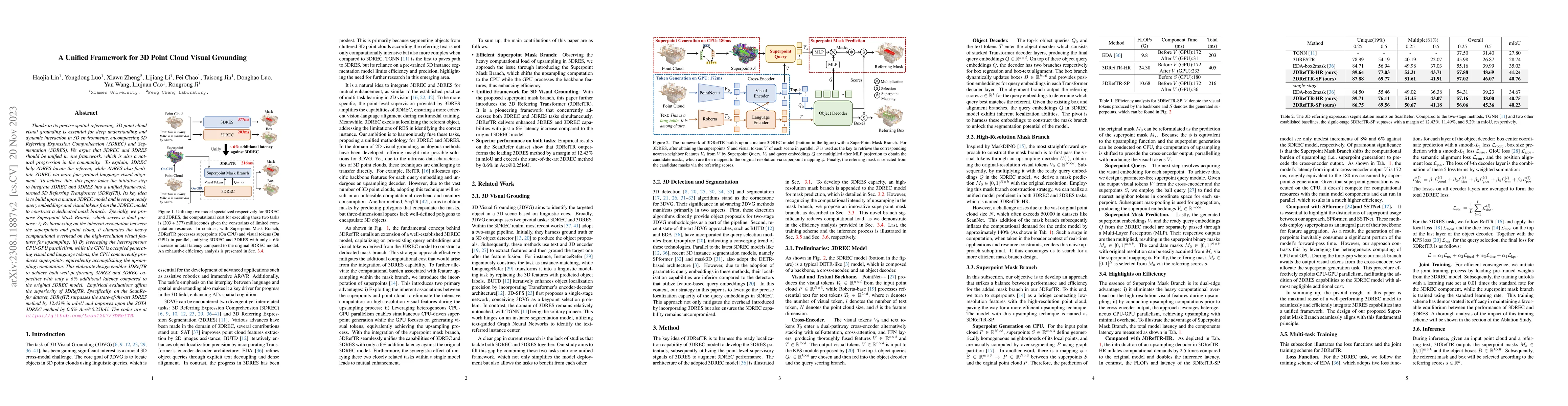 Thumbnail for A Unified Framework for 3D Point Cloud Visual Grounding