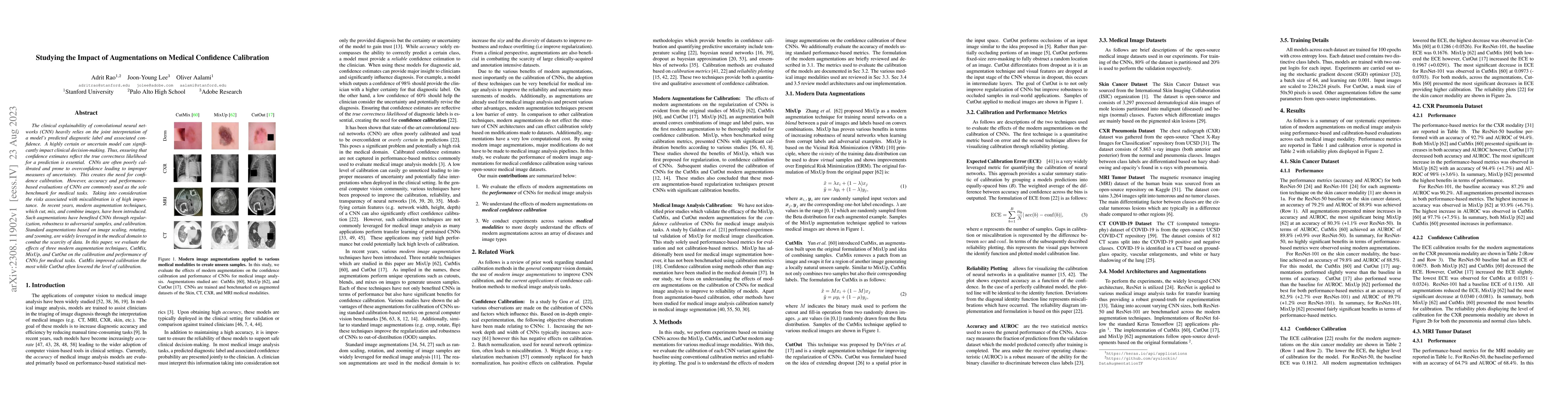 Thumbnail for Studying the Impact of Augmentations on Medical Confidence Calibration