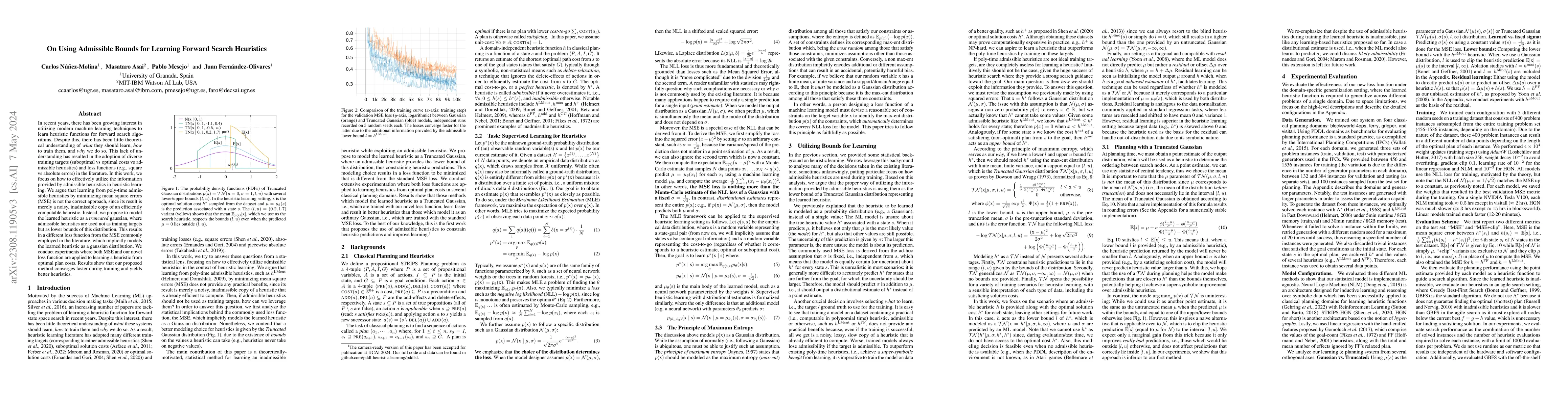 Thumbnail for On Using Admissible Bounds for Learning Forward Search Heuristics
