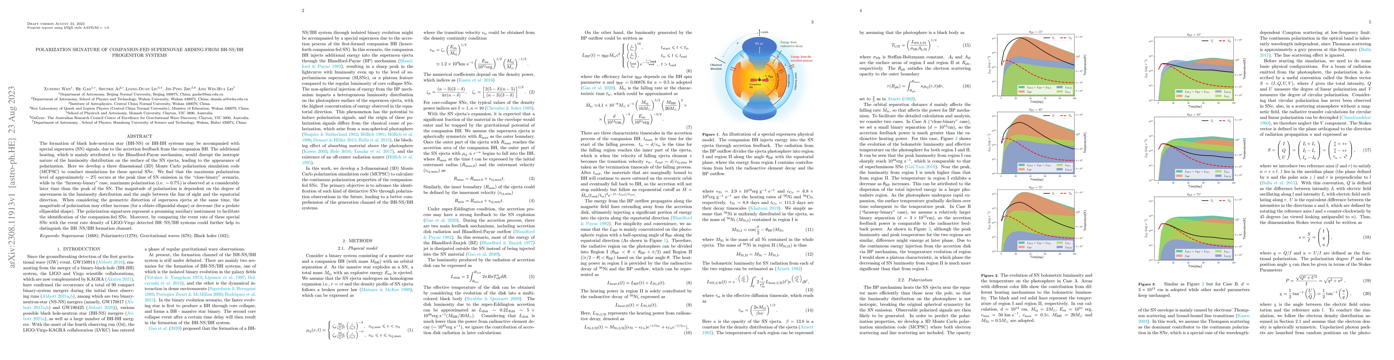 Thumbnail for Polarization Signature of Companion-Fed Supernovae Arising from BH-NS/BH
  Progenitor Systems