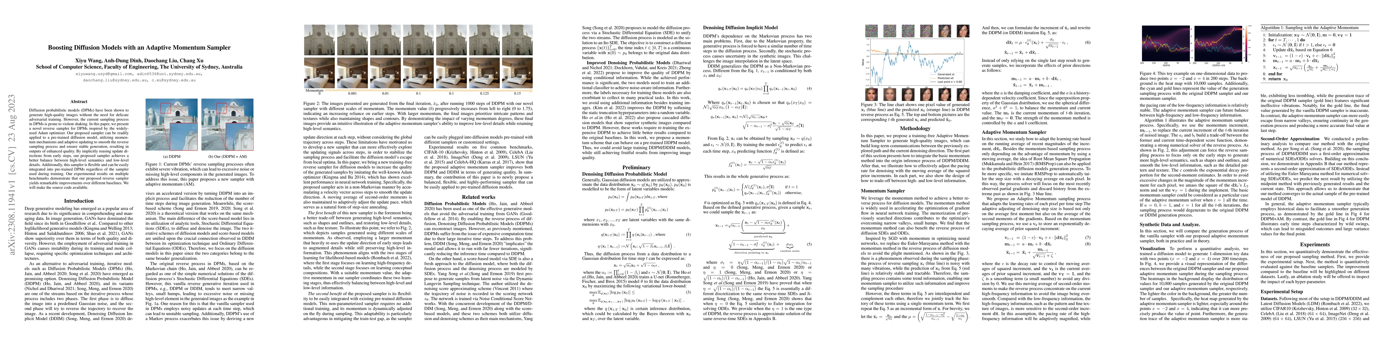 Thumbnail for Boosting Diffusion Models with an Adaptive Momentum Sampler