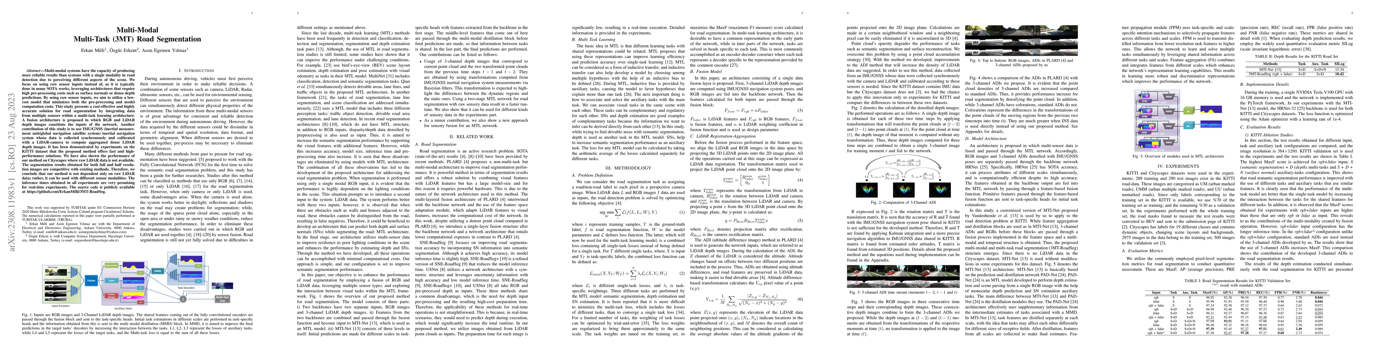 Thumbnail for Multi-Modal Multi-Task (3MT) Road Segmentation