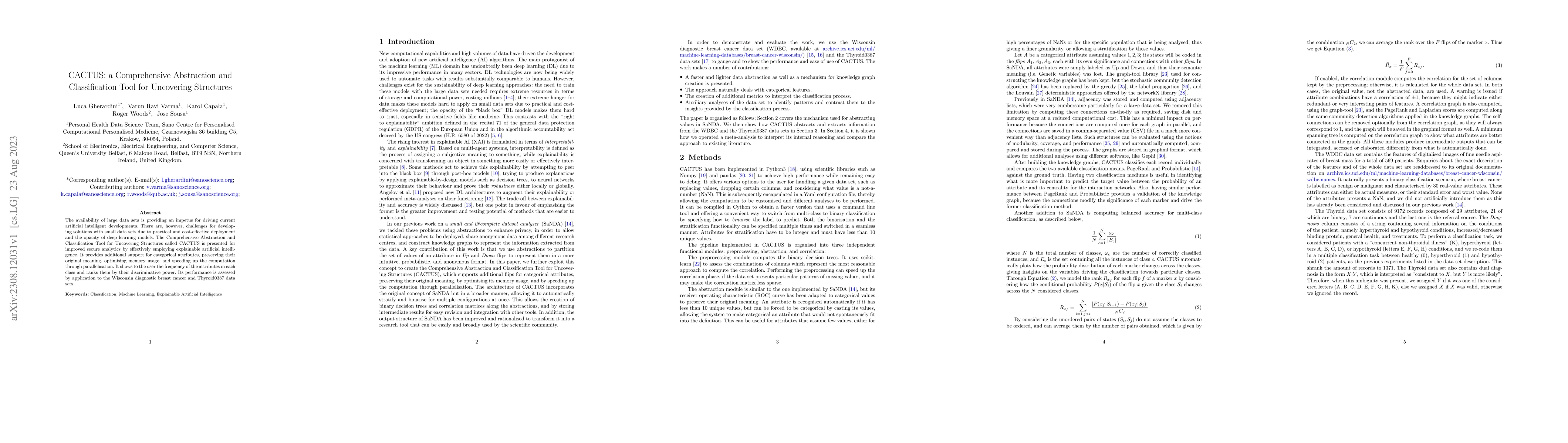 Thumbnail for CACTUS: a Comprehensive Abstraction and Classification Tool for
  Uncovering Structures