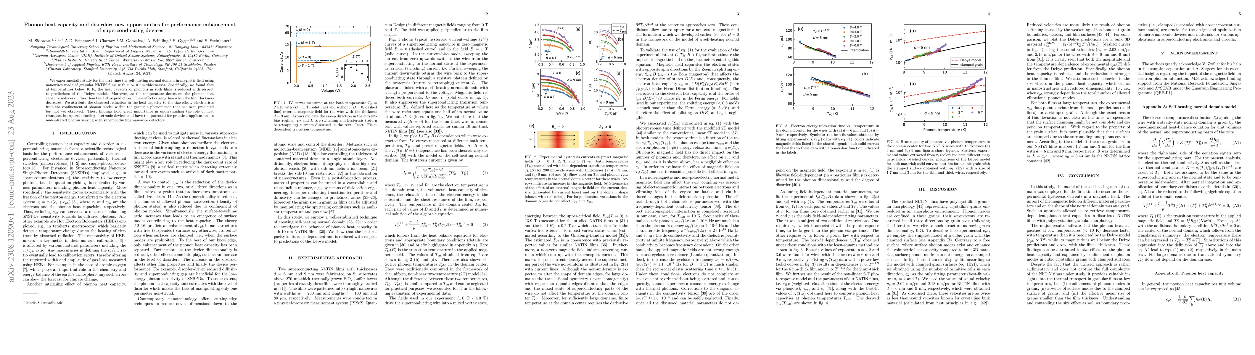Thumbnail for Phonon heat capacity and disorder: new opportunities for performance
  enhancement of superconducting devices