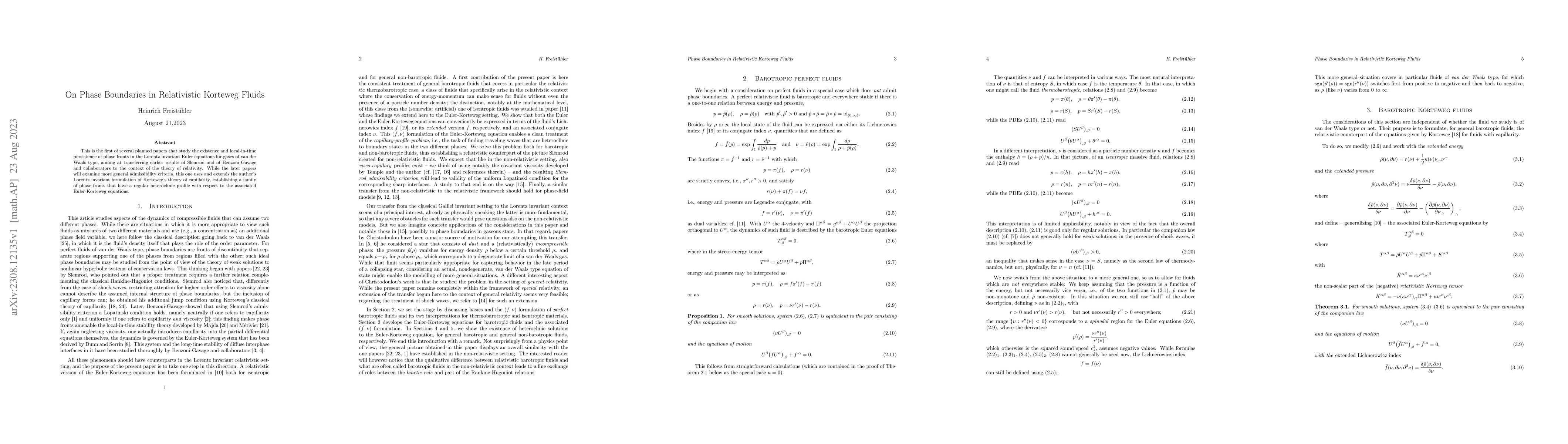 Thumbnail for On Phase Boundaries in Relativistic Korteweg Fluids