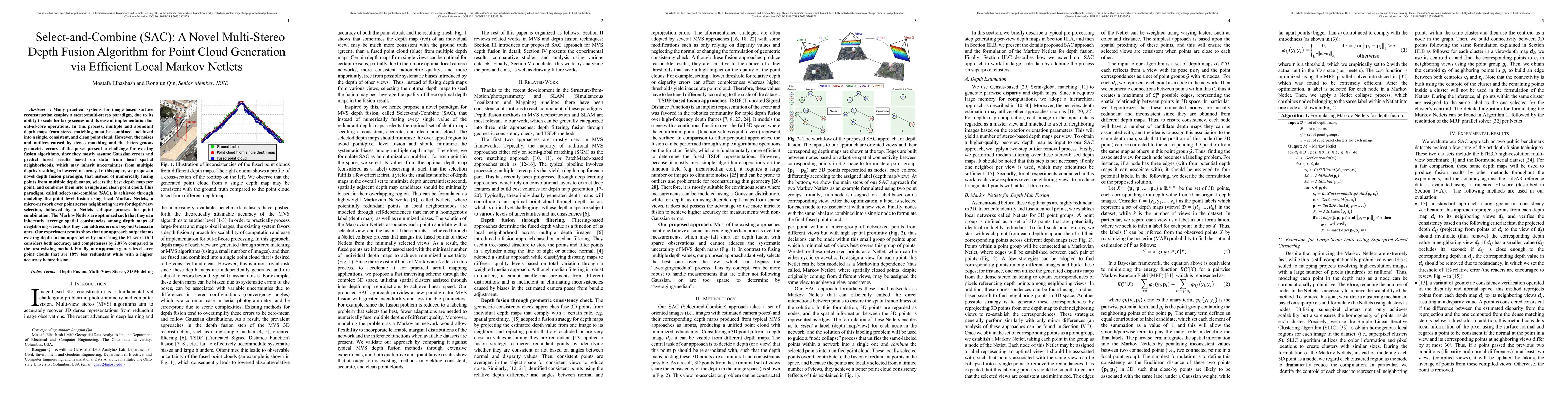 Thumbnail for Select-and-Combine (SAC): A Novel Multi-Stereo Depth Fusion Algorithm
  for Point Cloud Generation via Efficient Local Markov Netlets