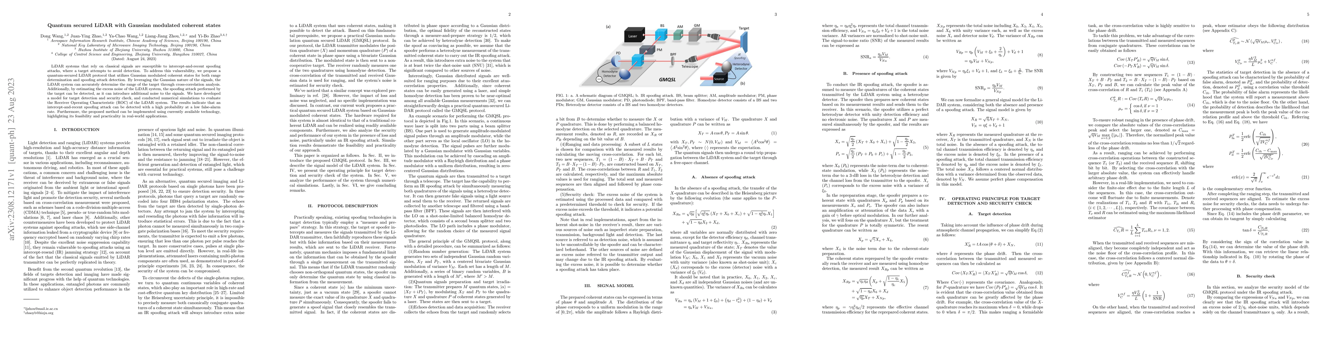 Thumbnail for Quantum secured LiDAR with Gaussian modulated coherent states