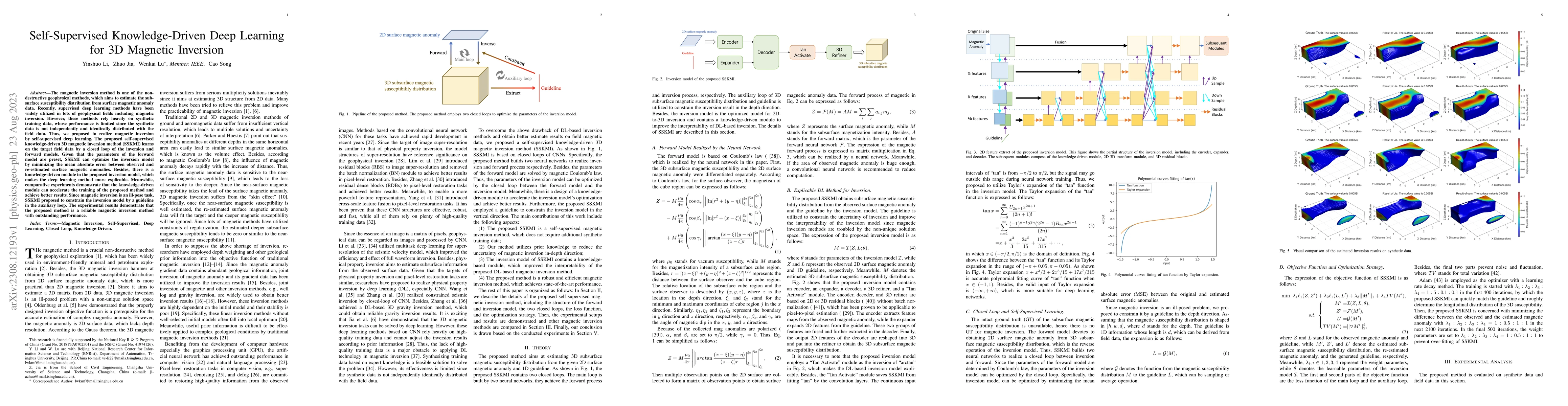 Thumbnail for Self-Supervised Knowledge-Driven Deep Learning for 3D Magnetic Inversion