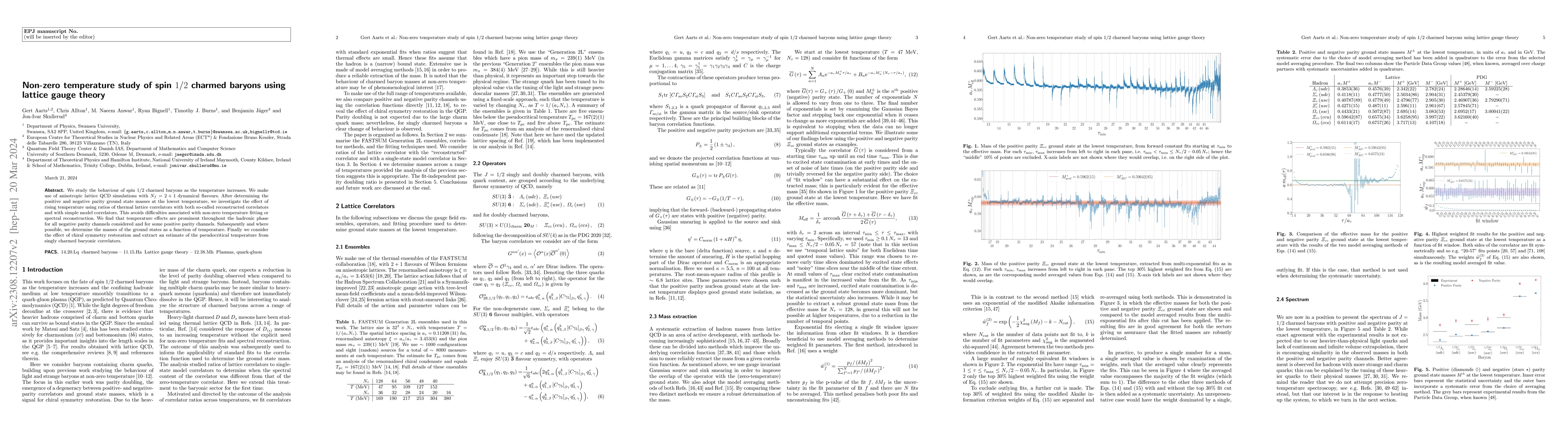 Thumbnail for Non-zero temperature study of spin 1/2 charmed baryons using lattice
  gauge theory
