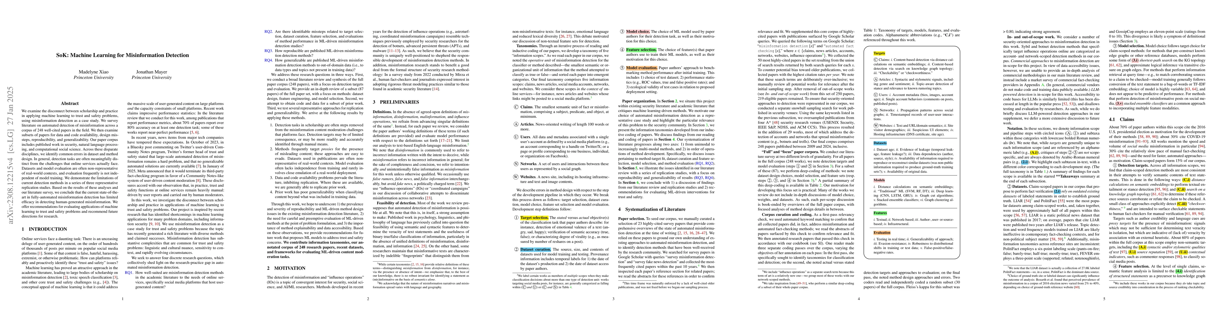 Thumbnail for The Challenges of Machine Learning for Trust and Safety: A Case Study on
  Misinformation Detection