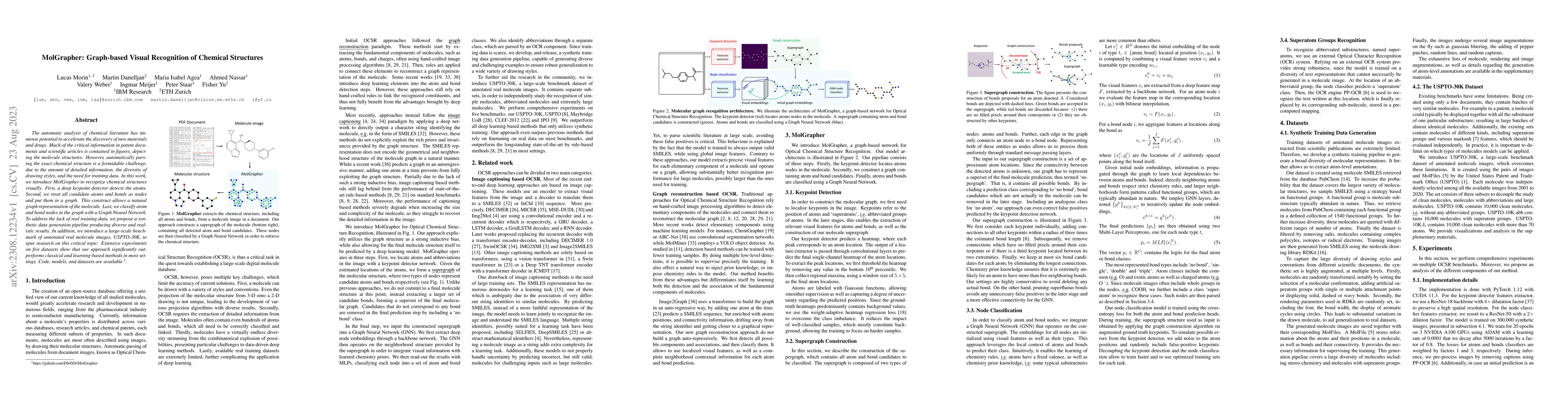 Thumbnail for MolGrapher: Graph-based Visual Recognition of Chemical Structures