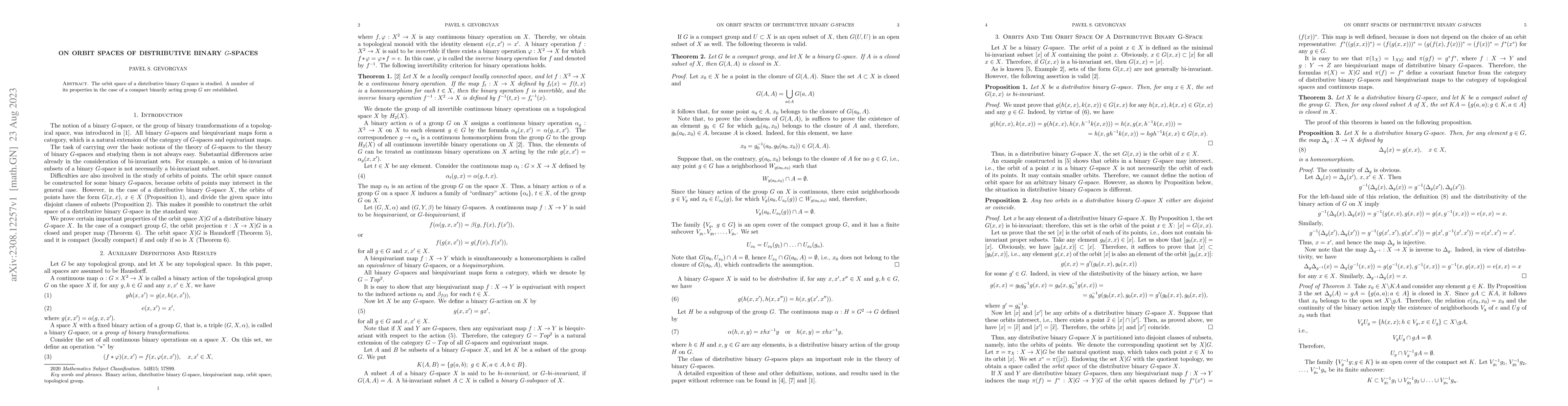 Thumbnail for On Orbit Spaces of Distributive Binary $G$-Spaces