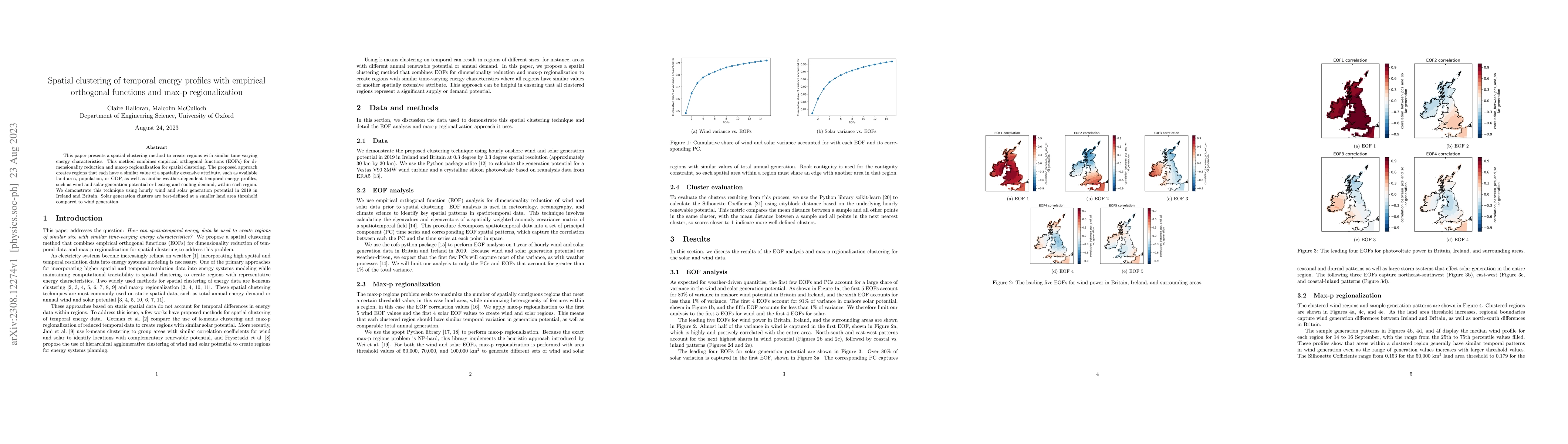 Thumbnail for Spatial clustering of temporal energy profiles with empirical orthogonal
  functions and max-p regionalization