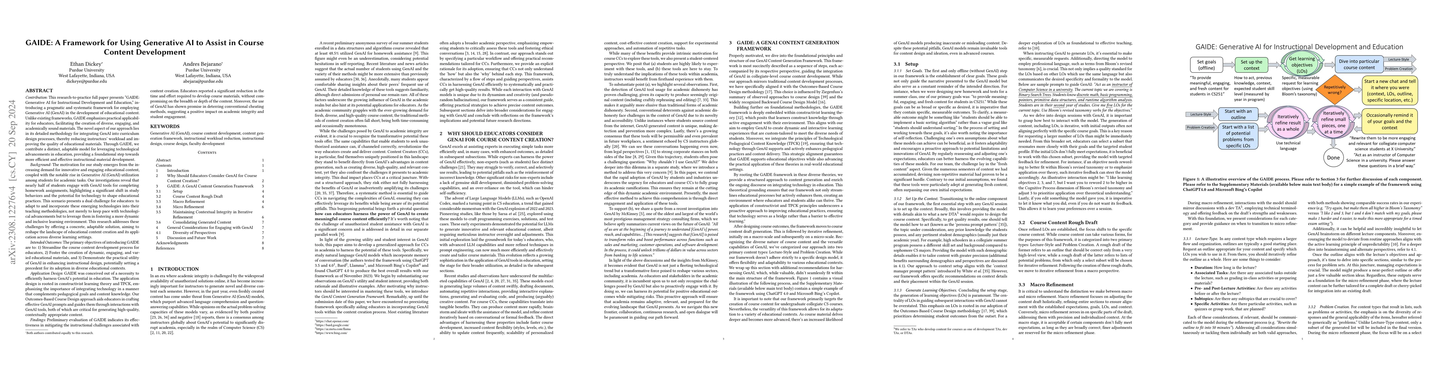 Thumbnail for A Model for Integrating Generative AI into Course Content Development