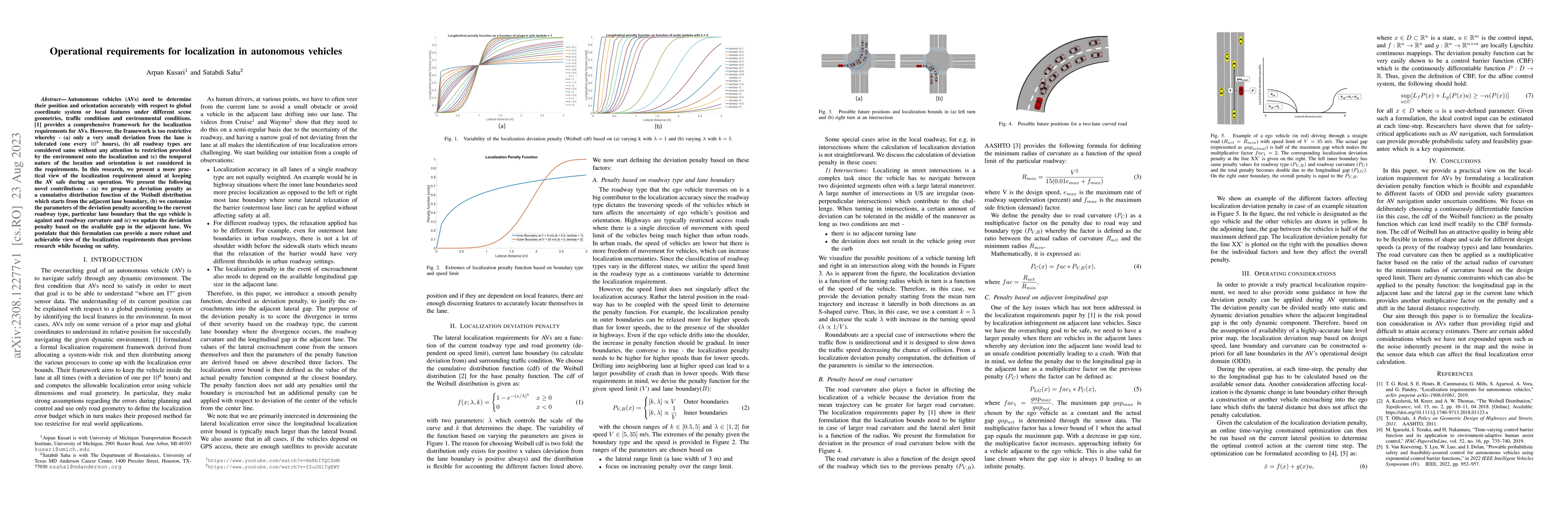 Thumbnail for Operational requirements for localization in autonomous vehicles