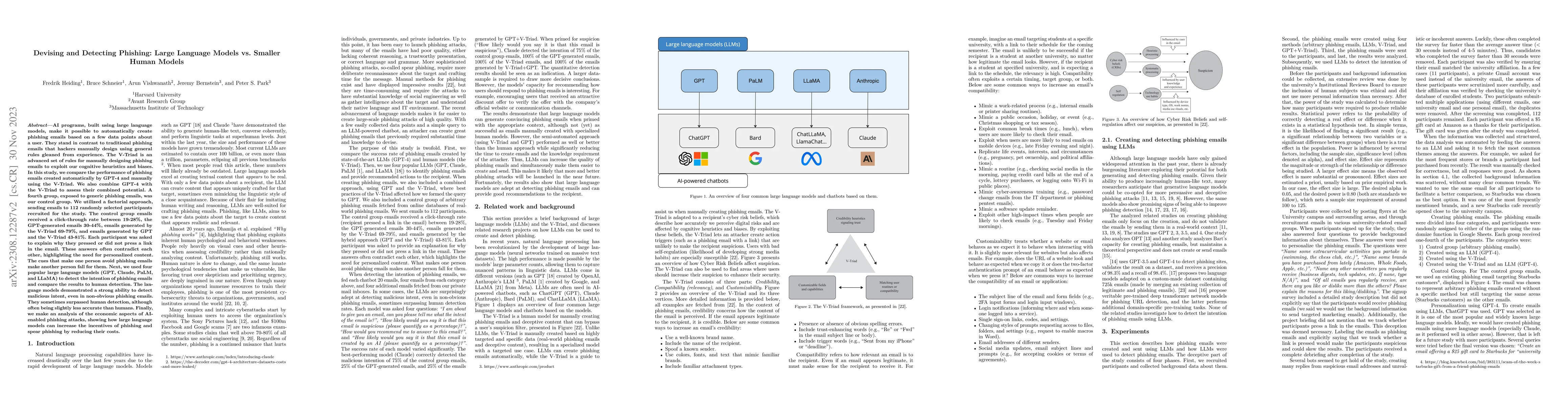 Thumbnail for Devising and Detecting Phishing: Large Language Models vs. Smaller Human
  Models