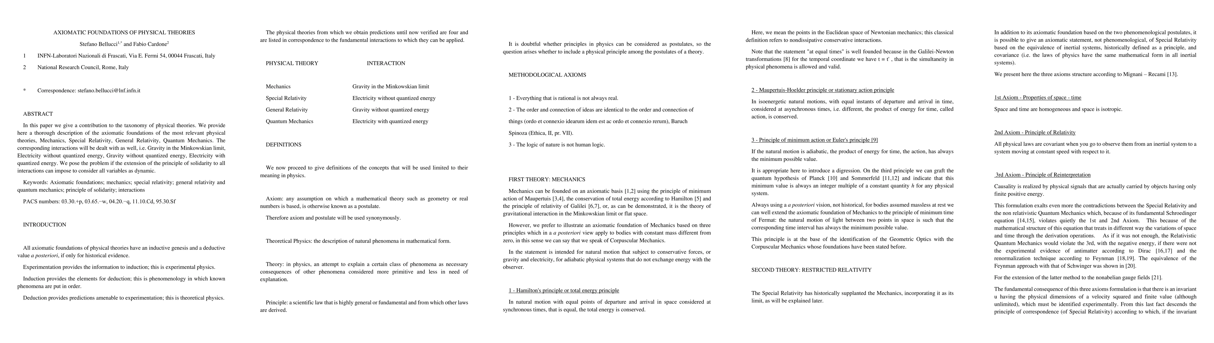 Thumbnail for Axiomatic Foundations of Physical Theories